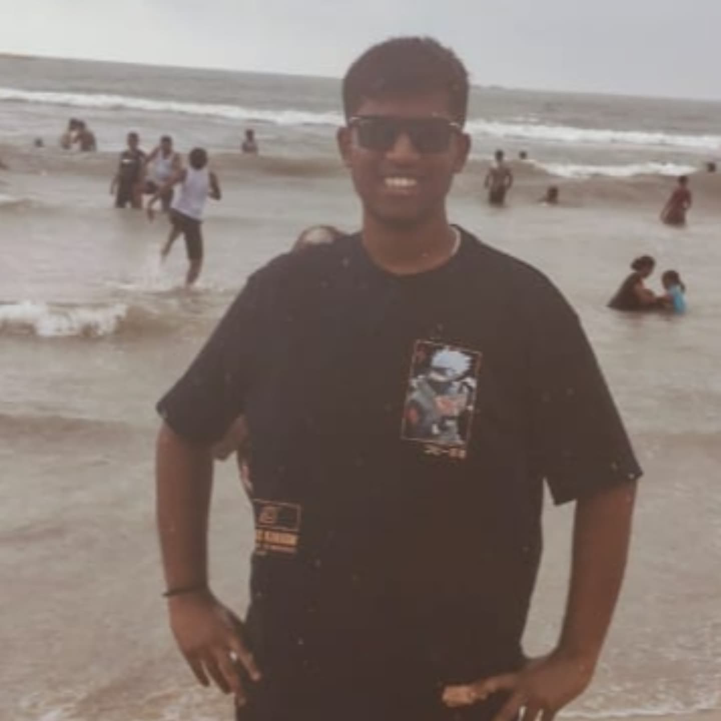 Dhanush at the beach